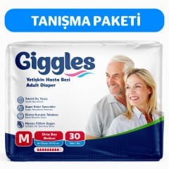 Giggles Yetişkin Hasta Bezi Medium 30 Adet